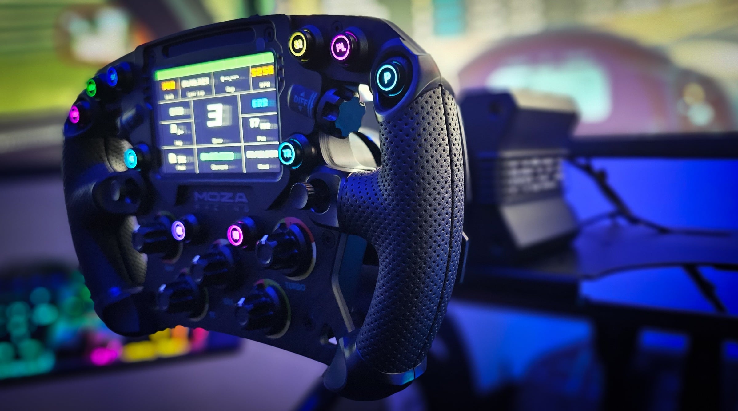 Volante de simulador MOZA RGB